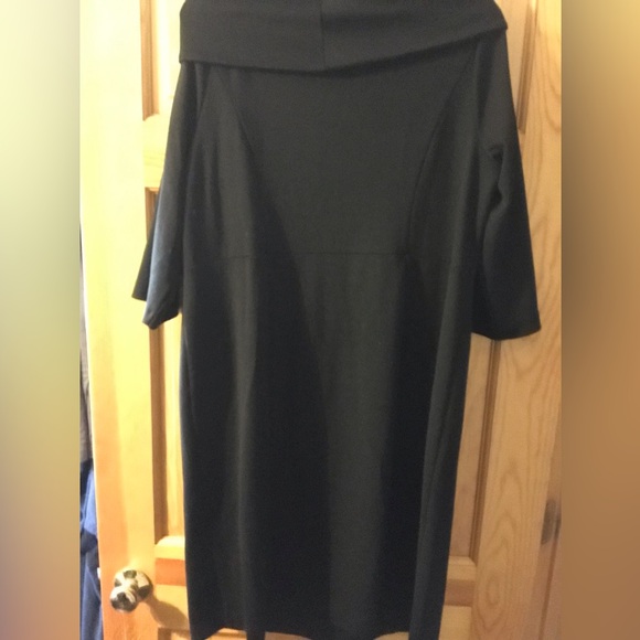 Lane Bryant Dress Cowl Neck Black - Picture 7 of 15